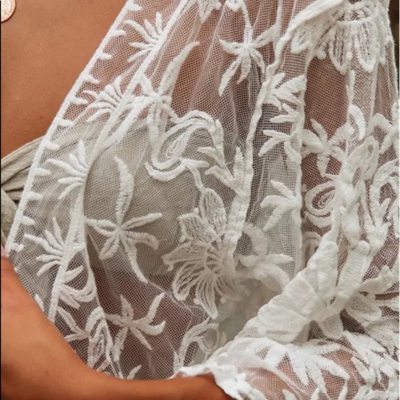 S-XL🦚Emmy Sweet & Sultry Lace Kimono New - Picture 8 of 11